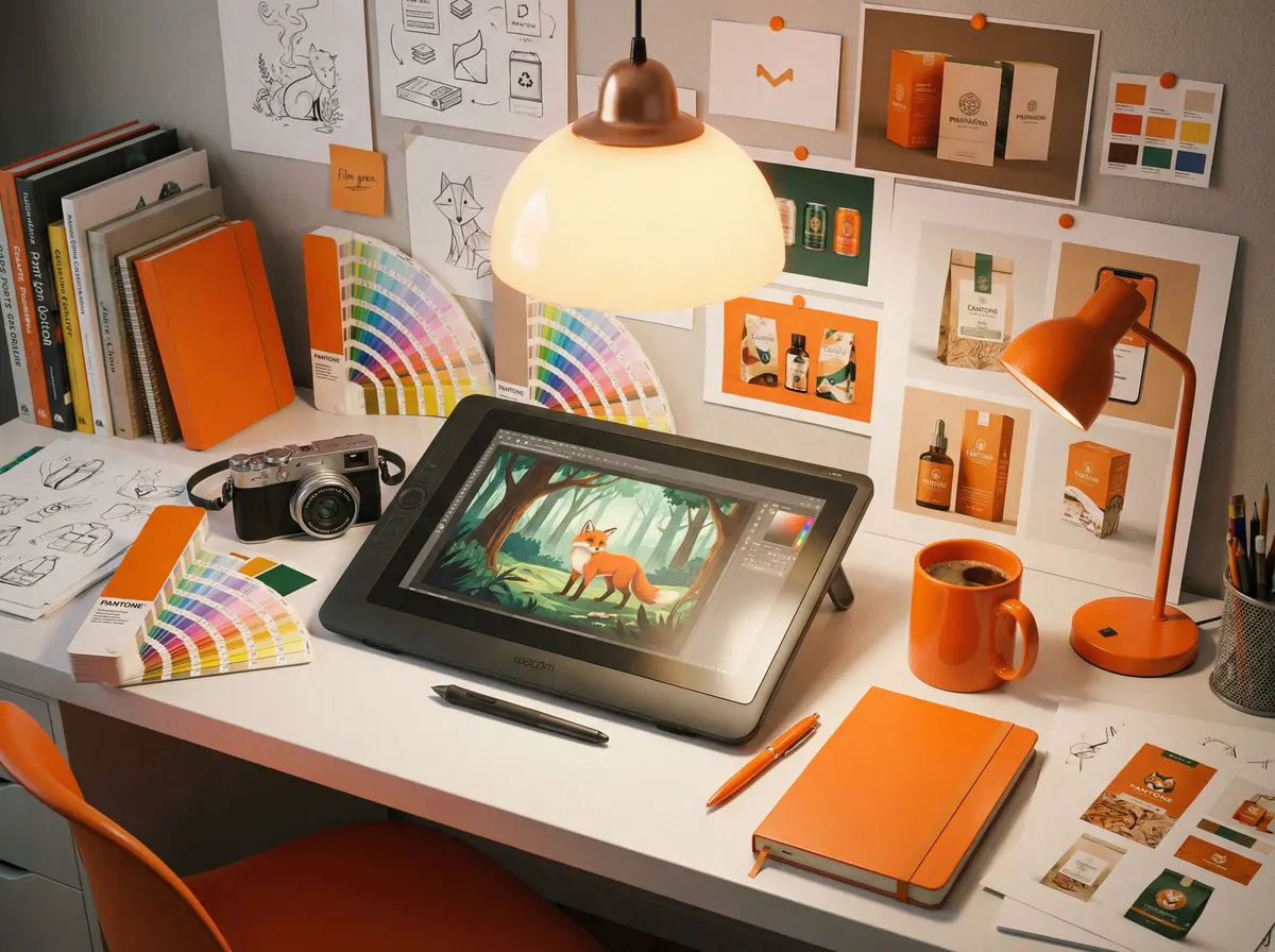 Area creativa y de contenido de Curcuma